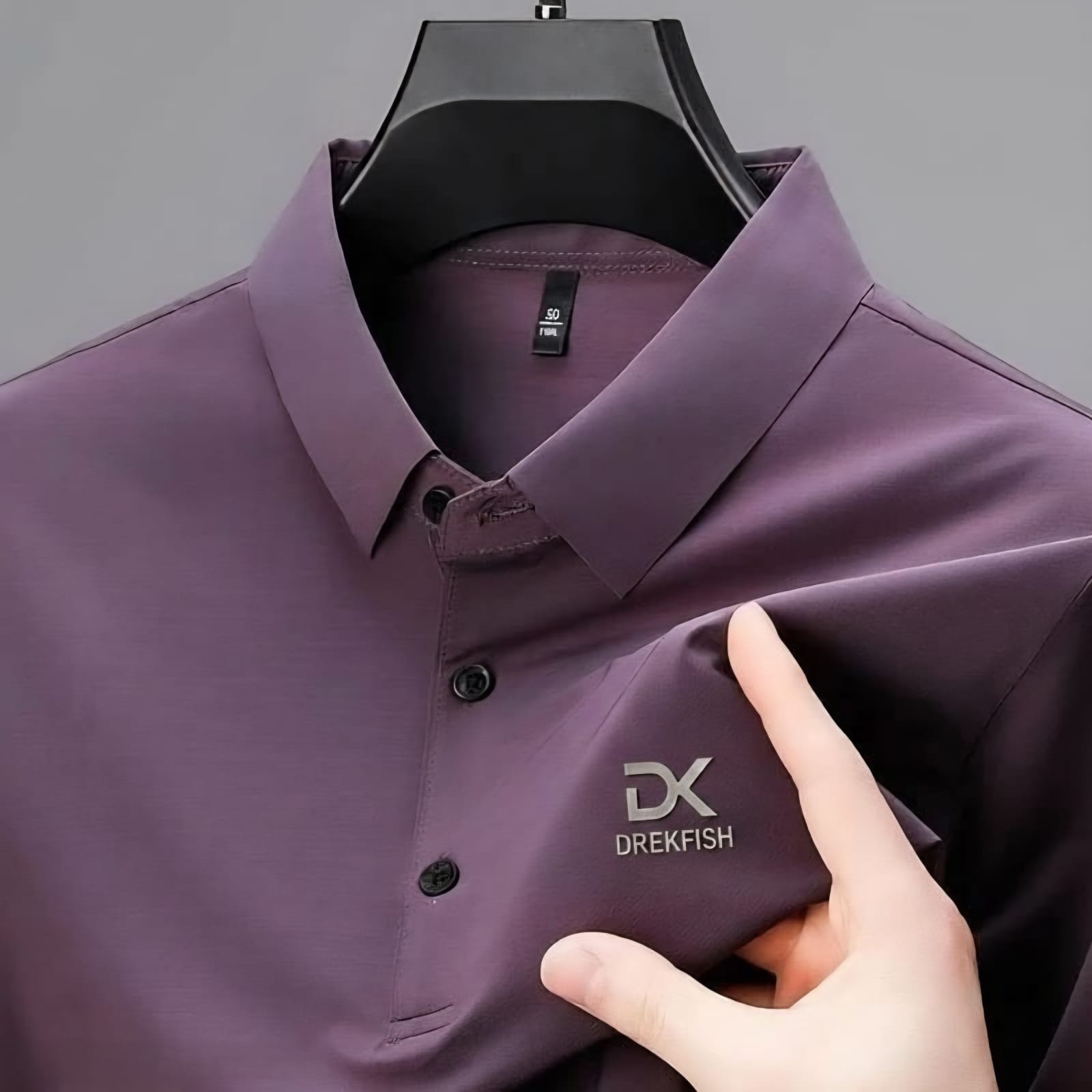 Ultra-Soft China Fabric Polo Shirt For Men's [DK-Parpel]