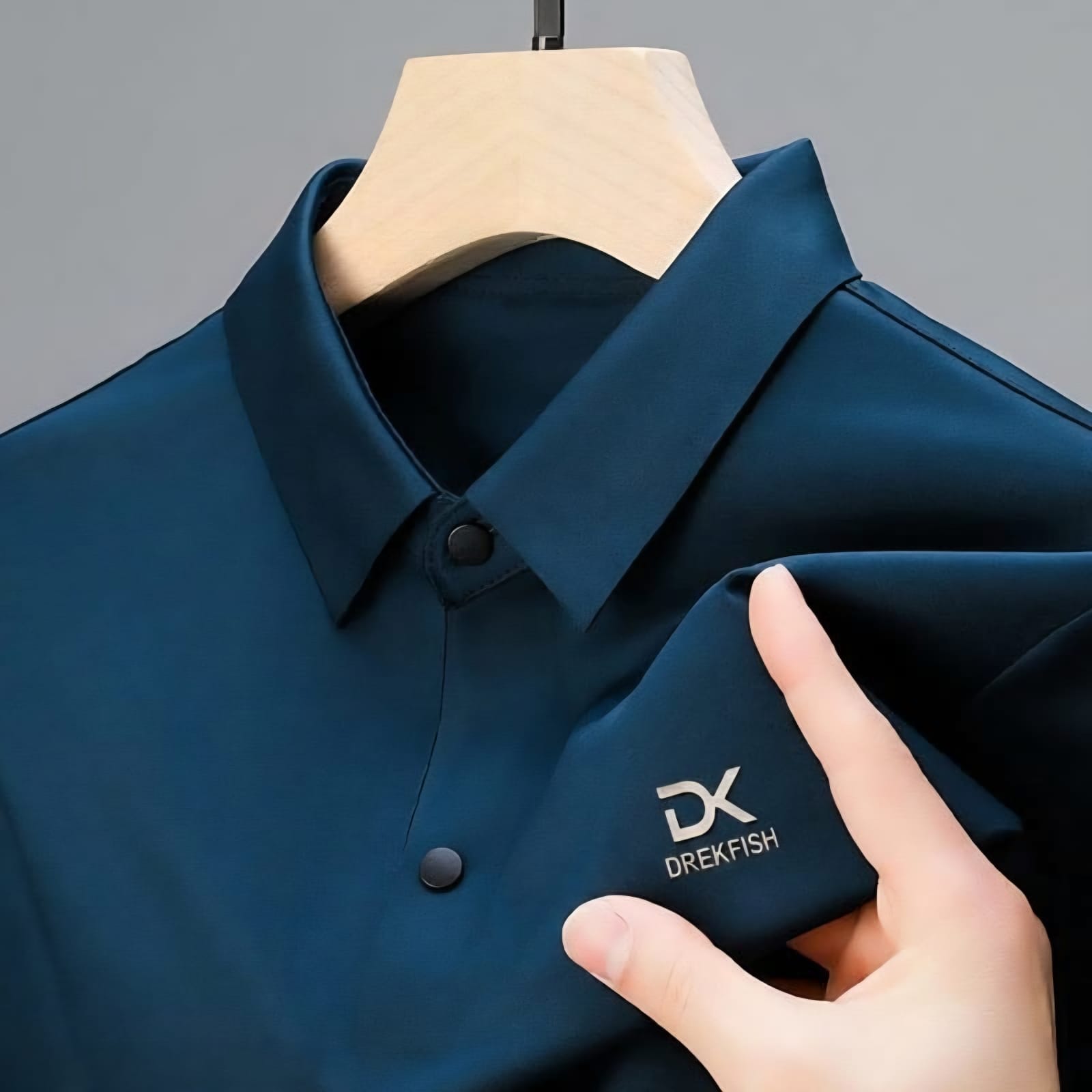 Ultra-Soft China Fabric Polo Shirt For Men's [DK-C Green]